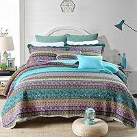 Algopix Similar Product 4 - NEWLAKE Striped Jacquard Style Cotton