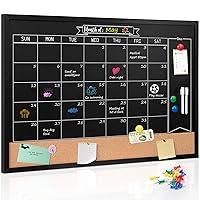Algopix Similar Product 19 - Board2by Monthly Chalkboard Calendar 