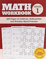 Algopix Similar Product 8 - Math Workbook Grade 1 100 Pages of