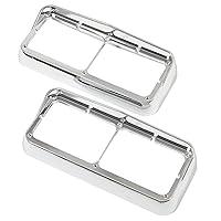 Algopix Similar Product 10 - KUAFU Chrome Headlight Bezel Compatible