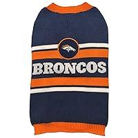 Algopix Similar Product 8 - NFL Denver Broncos Dog Sweater Size