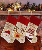 Algopix Similar Product 11 - DEJU Christmas Stockings Set of 3