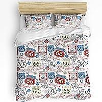 Algopix Similar Product 13 - Quilt Set 3 Pieces Vintage Red and Blue