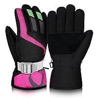 Algopix Similar Product 7 - SATINIOR Kids Winter Snow Ski Gloves