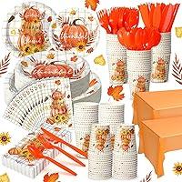 Algopix Similar Product 4 - Dandat 402 Pcs Disposable Tableware Set