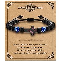 Algopix Similar Product 8 - Alissl Cross Baseball Bracelet for Men