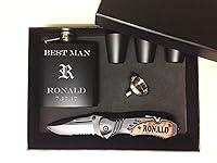 Algopix Similar Product 10 - Best Man Gift Engraved Knife Best Man