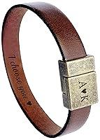 Algopix Similar Product 13 - Leather Bracelet for Men Personalized