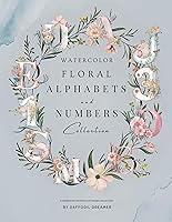 Algopix Similar Product 7 - Watercolor Floral Alphabets and