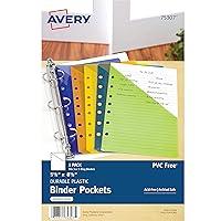 Algopix Similar Product 2 - Avery Mini Binder Pockets Assorted
