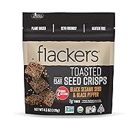 Algopix Similar Product 1 - Flackers Black Sesame  Black Pepper
