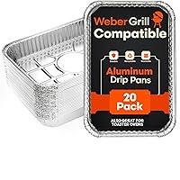 Algopix Similar Product 18 - 20 Pack Weber Compatible Drip Pans 