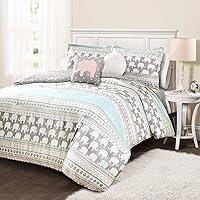 Algopix Similar Product 9 - Lush Decor PinkandTurquoise Elephant