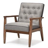 Algopix Similar Product 16 - Baxton Studio BBT8013Grey Chair