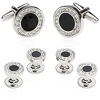 Algopix Similar Product 17 - Mens Black Onyx and Cubic Zirconia