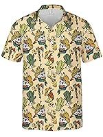 Algopix Similar Product 20 - Texas Hawaiian Shirt for Men Short