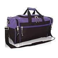 Algopix Similar Product 17 - DALIX 21 Blank Sports Duffle Bag Gym