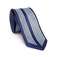 Algopix Similar Product 15 - Blue Striped Necktie for Men  65 cm