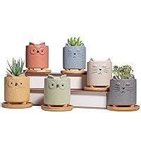 Algopix Similar Product 17 - T4U Succulent Pots 25 Inch Ceramic Owl