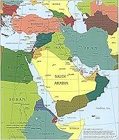 Algopix Similar Product 14 - Middle East CIA Map  Iraq Iran Israel