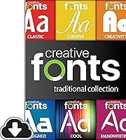 Algopix Similar Product 7 - Creative Fonts Traditional Collection