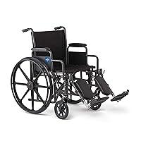 Algopix Similar Product 3 - Medline Comfortable Folding Wheelchair