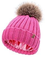 Algopix Similar Product 11 - FURTALK Toddler Beanie Satin Lined Baby