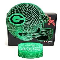 Algopix Similar Product 18 - Helmet Shape 3D Illusion 7 Colors LED