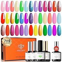 Algopix Similar Product 9 - Modelones 24 Pcs Gel Nail Polish Kit