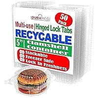 Algopix Similar Product 12 - Durameg Clamshell Containers 5 Square