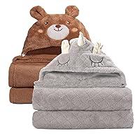 Algopix Similar Product 14 - WODHOY Toddler Towels for Boy 2 Pack