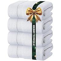 Algopix Similar Product 19 - White Classic Luxury Bath Towels Set of