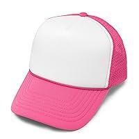 Algopix Similar Product 20 - DALIX Trucker Cap Neon Pink Girls Hat