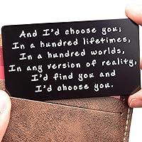Algopix Similar Product 6 - I Love You Card for Wallet  Aluminum