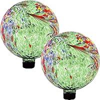 Algopix Similar Product 6 - Sunnydaze Green Artistic Glass Gazing