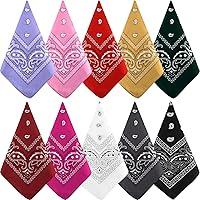 Algopix Similar Product 20 - NACHLYNN 10pcs Paisley Bandanas