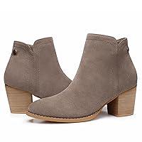 Algopix Similar Product 5 - SHIBEVER Womens Ankle Boots Heel