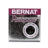 Algopix Similar Product 12 - Bernat Faux Fur Pom Pom 3 in Black