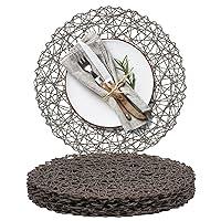 Algopix Similar Product 9 - AHHFSMEI Paper Braided Round Placemats