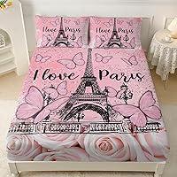 Algopix Similar Product 9 - AILONEN Girls Pink Bed Sheet Set Full