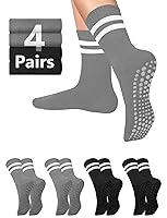 Algopix Similar Product 2 - Pilates Grippy Socks with Grips for