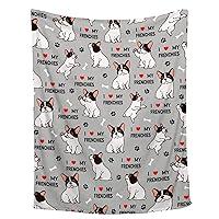 Algopix Similar Product 19 - Lynnezilla French Bulldog Blanket 