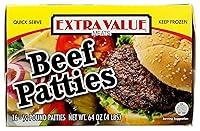Algopix Similar Product 7 - Extra Value, Beef Patties, 4 lb