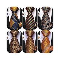 Algopix Similar Product 6 - BarryWang Men Paisley Tie Set with