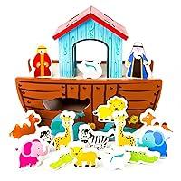 Algopix Similar Product 13 - Noahs Ark Shape Sorter Playset 