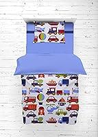 Algopix Similar Product 20 - Bacati  Transportation Blue 4 Piece