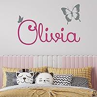 Algopix Similar Product 9 - Custom Name Butterfly Wall Decal 