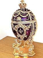 Algopix Similar Product 14 - Faberg Egg Pure GOLD decor 4ct