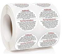 Algopix Similar Product 19 - Candle Warning Labels 15 inch Candle