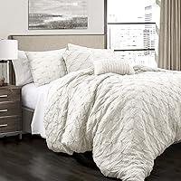 Algopix Similar Product 1 - Lush Decor Ravello Pintuck Comforter